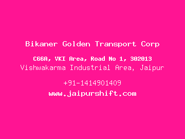 Bikaner Golden Transport Corp, Vishwakarma Industrial Area, Jaipur