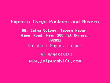 Express Cargo Packers And Movers, Ajmer Road, Jaipur