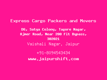 Express Cargo Packers and Movers, Vaishali Nagar, Jaipur