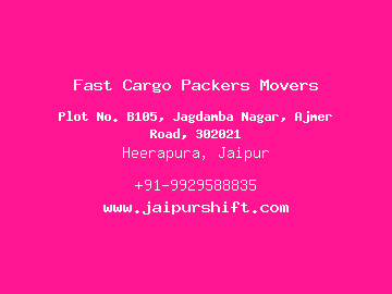 Fast Cargo Packers Movers, Heerapura, Jaipur