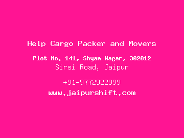 Help Cargo Packer and Movers, Shyam Nagar, Jaipur