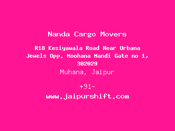 Nanda Cargo Movers, Muhana, Jaipur