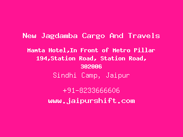 New Jagdamba Cargo And Travels, Sindhi Camp, Jaipur
