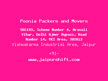 Poonia Packers and Movers, Vishwakarma Industrial Area, Jaipur