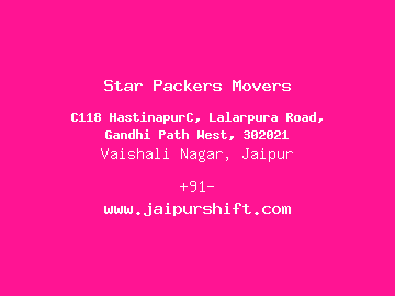 Star Packers Movers, Vaishali Nagar, Jaipur