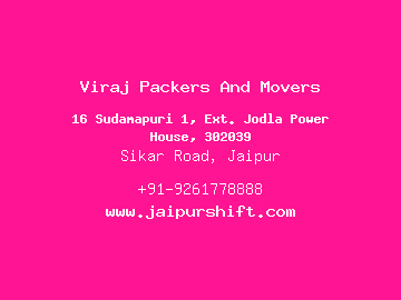 Viraj Packers And Movers, Sikar Road, Jaipur