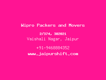Wipro Packers and Movers, Vaishali Nagar, Jaipur